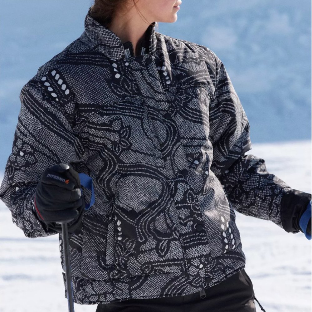 FP Movement Women's Bunny Slope Printed Puffer Jacket NWOT